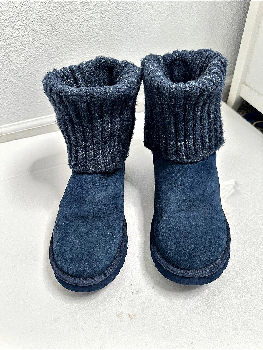 UGG Cardy Knit Boot Blue US 9